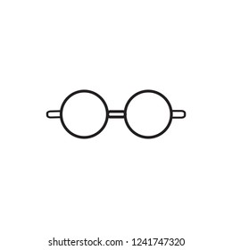 eyeglasses icon line art style
