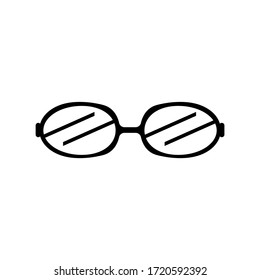 eyeglasses icon or logo isolated sign symbol vector illustration - high quality black style vector icons
