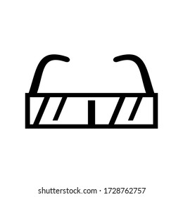 eyeglasses icon or logo isolated sign symbol vector illustration - high quality black style vector icons
