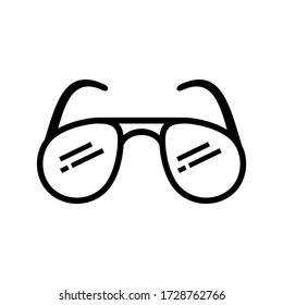 eyeglasses icon or logo isolated sign symbol vector illustration - high quality black style vector icons
