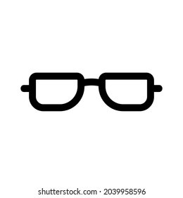 eyeglasses icon or logo isolated sign symbol vector illustration - high quality black style vector icons
