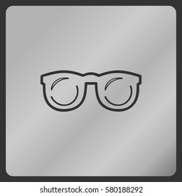 Eyeglasses icon, poor eyesight