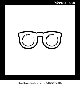 Eyeglasses icon, poor eyesight