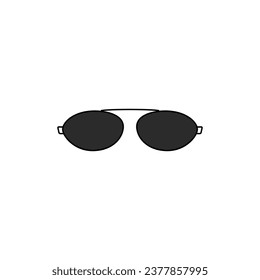 eyeglasses icon simple design in white background