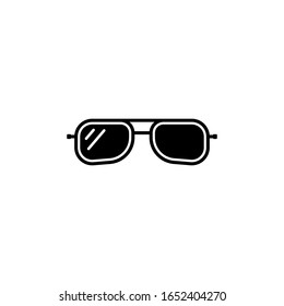 Eyeglasses icon. Sun Glasses vector icon. 	Trendy Flat style for graphic design, Web site, UI. EPS10. 