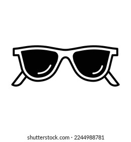 Plantilla de diseño vectorial de iconos de anteojos