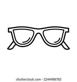 Eyeglasses icon vector design template