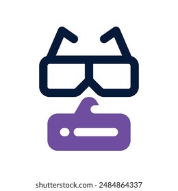 Brillensymbol. Vektorgrafik Zweifarbiges Symbol für Ihre Website, Ihr Handy, Ihre Präsentation und Ihr Logo-Design.