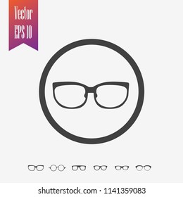 eyeglasses icon vector . glasses icon vector. optic glasses icon