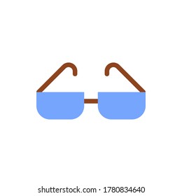eyeglasses icon vector illustration flat style. summer icon set.