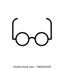 Eyeglasses Icon Vector Illustration Logo Template