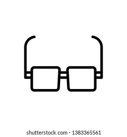 Eyeglasses Icon Vector Illustration Logo Template