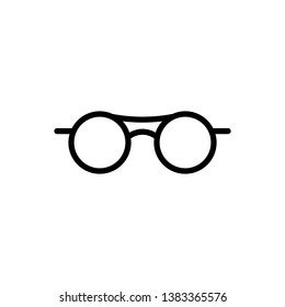 Eyeglasses Icon Vector Illustration Logo Template