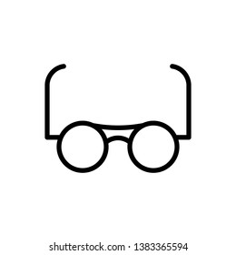 Eyeglasses Icon Vector Illustration Logo Template