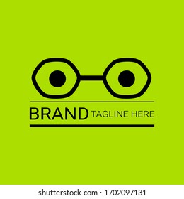 Eyeglasses icon vector illustration logo design