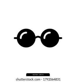 Eyeglasses Icon Vector Illustration Logo Template