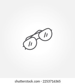 eyeglasses icon vector illustration logo template for many purpose. Isolated on white background.