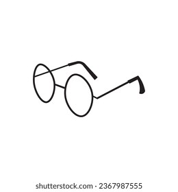 eyeglasses icon vector illustration logo design