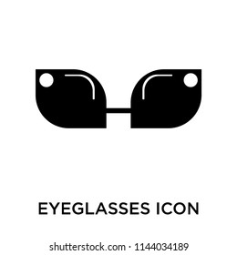 Eyeglasses icon vector isolated on white background for your web and mobile app design, Eyeglasses logo concept