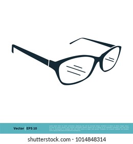 Eyeglasses Icon Vector Logo Template Illustration Design. Vector EPS 10.