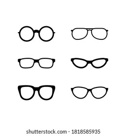 Eyeglasses icon vector symbol illustration