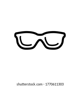 eyeglasses icon vector symbol template