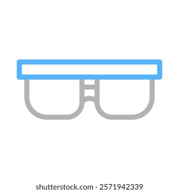 Eyeglasses icon, vision and eyesight concept.