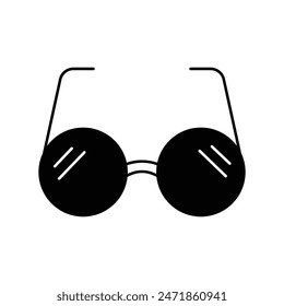 eyeglasses icon with white background vector stock illustration