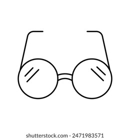 eyeglasses icon with white background vector stock illustration