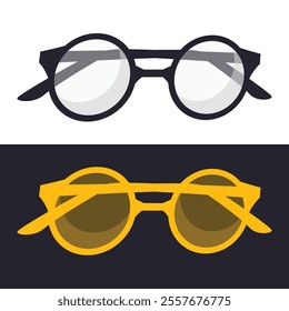 Eyeglasses Icons, Glasses icon. Set of glasses icons. Eyeglasses collection