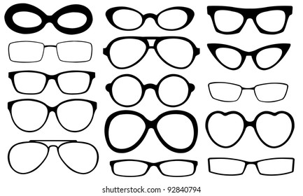 eyeglasses isolated on white