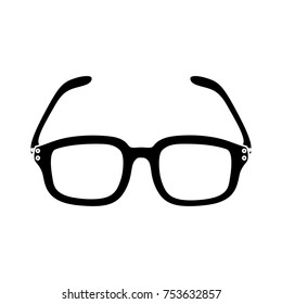 eyeglasses isolated vector icon