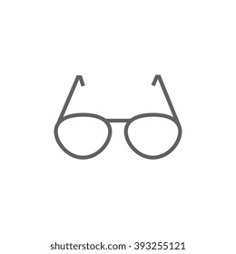 Eyeglasses line icon.