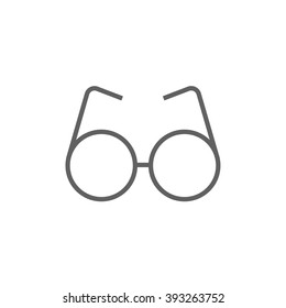 Eyeglasses line icon.