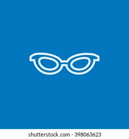 Eyeglasses line icon.