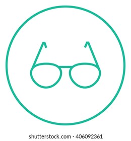 Eyeglasses line icon.
