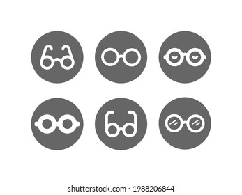eyeglasses line icon. Spectacles logo design
