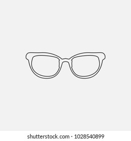 eyeglasses line icon vector illustration. sunglasses line icon vector.