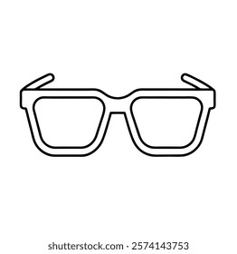 A eyeglasses line icon vector illustration