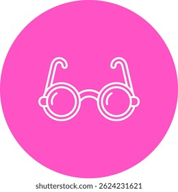 Brillen Linie Vektor Symbol Design