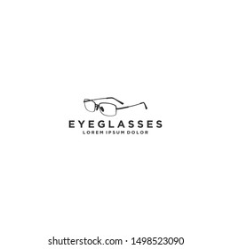 Eyeglasses logo design - modern simple and clean logo eye glass