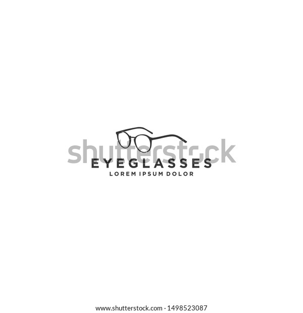 Eyeglasses logo design modern simple and clean logo eye glass