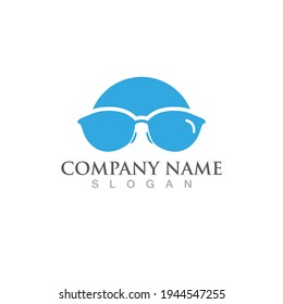eyeglasses logo and symbol vector