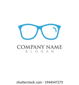 eyeglasses logo and symbol vector
