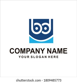 eyeglasses logo vector abstract design