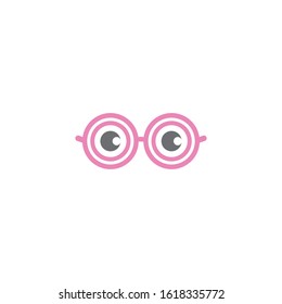 Eyeglasses logo vector icon design