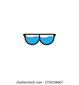 eyeglasses logo. Vector logotype design - Sunglasses - Vector Illustration. Design logo element