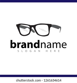 eyeglasses logo vector template