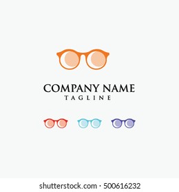 Eyeglasses Optic Optician Media Entertainment Logo Vector