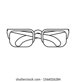 eyeglasses optical accessory isolated icon vector illustration design